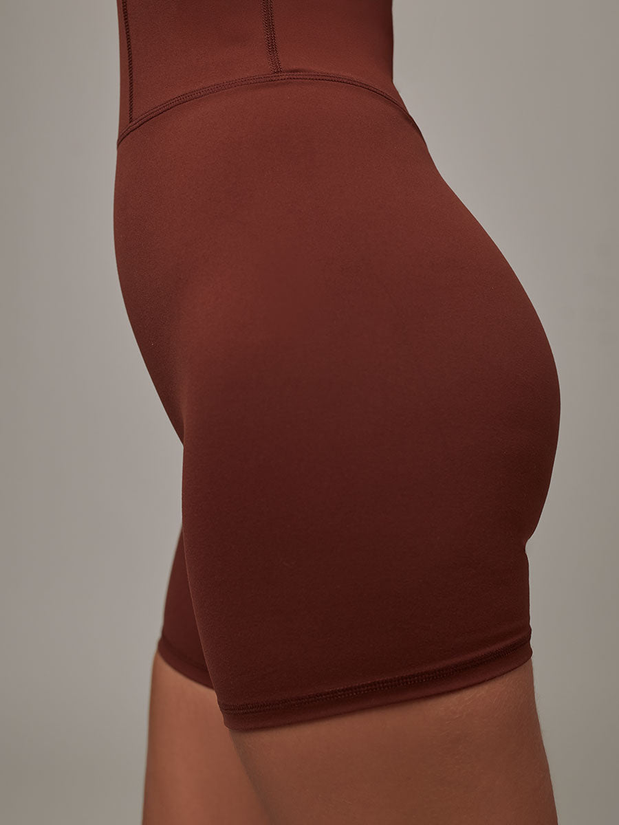 Jumpsuit Energy Marrón Oscuro Doblefit, jumpsuit deportivo mujer, detalle 3