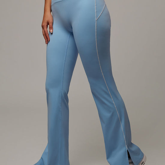 Legging Balance Azul Celeste Doblefit, legging deportivo para mujer, vista principal
