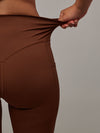 Legging Dunas Marrón Doblefit, legging deportivo mujer, vista posterior