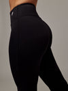 Legging Essential Negro Doblefit, legging deportivo mujer, vista posterior