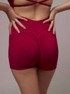 Short Strong Fucsia Doblefit, short deportivo mujer, vista posterior