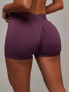 Short Strong Púrpura Doblefit, short deportivo mujer, vista posterior