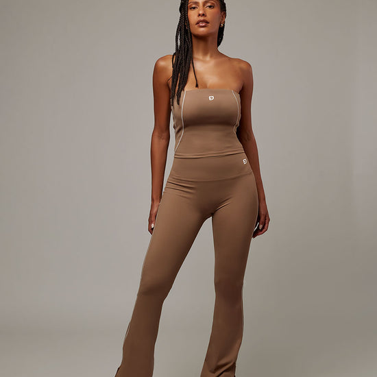 Top Balance Capuchino Doblefit, top deportivo mujer, detalle 3