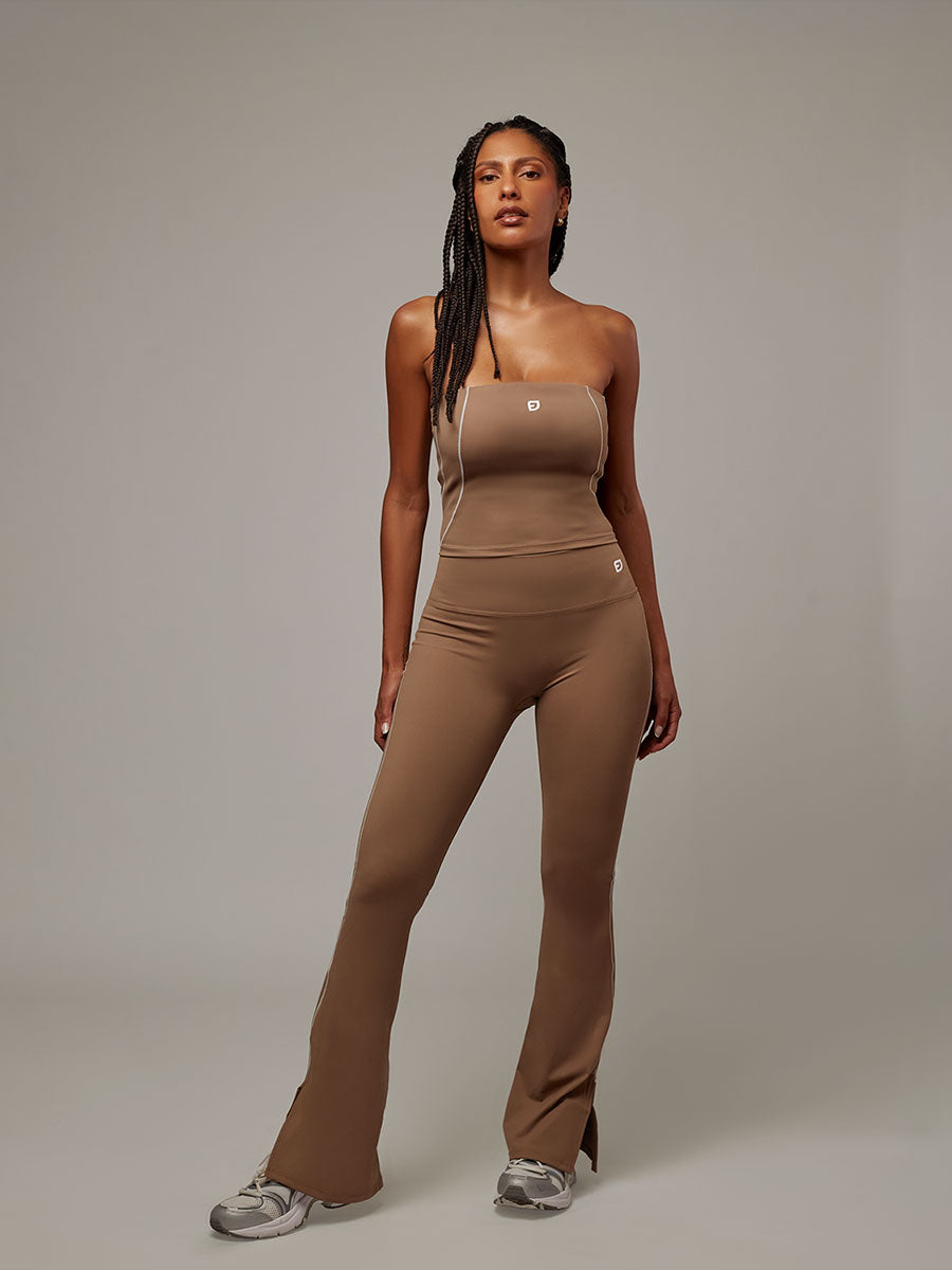 Top Balance Capuchino Doblefit, top deportivo mujer, detalle 3