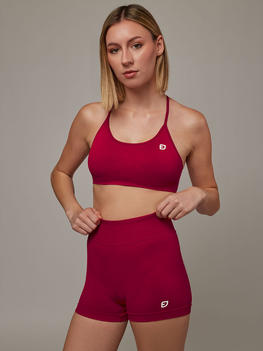 Top Strong Fucsia Doblefit, top deportivo para mujer, vista principal