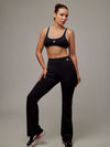 Top Essential Negro Doblefit, top deportivo mujer, detalle 3