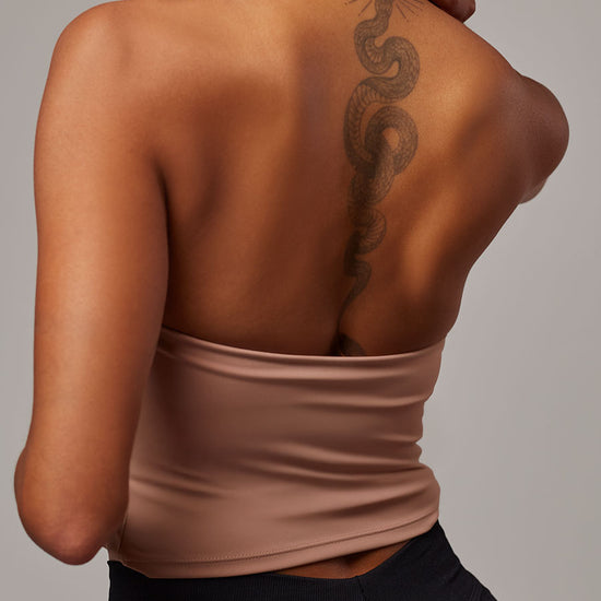 Top Vital Rosa Doblefit, top deportivo mujer, detalle 3