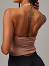 Top Vital Rosa Doblefit, top deportivo mujer, detalle 3